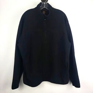 Timberland Black Half Zip Fleece Pullover XL‎